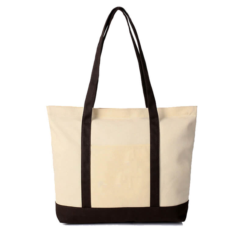 CTB04 Wholesale Canvas Tote Bags With Zipper