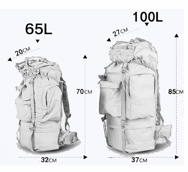 rucksack dimensions